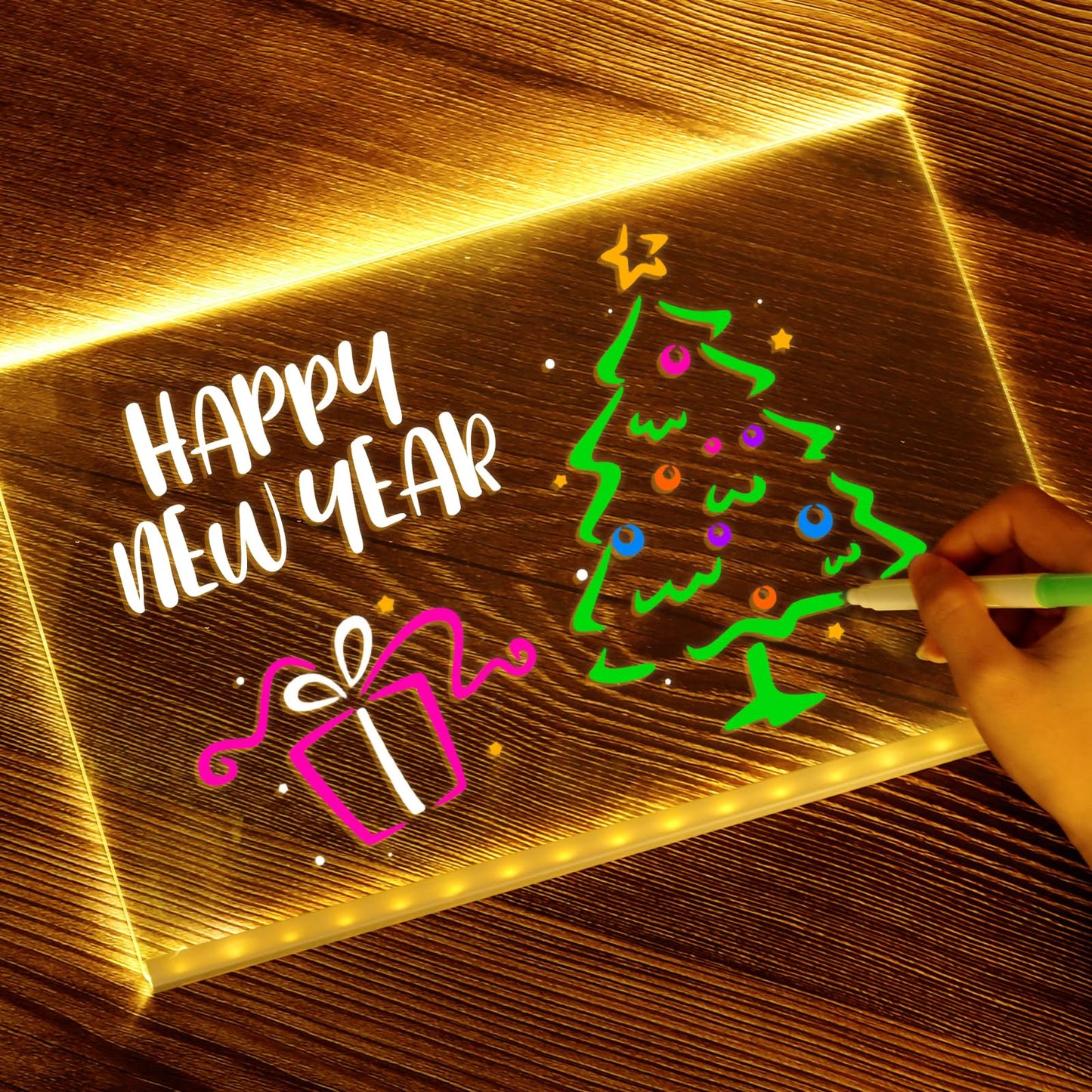 Christmas Kids Gift - LED Glow Writing Board for Creative Fun!