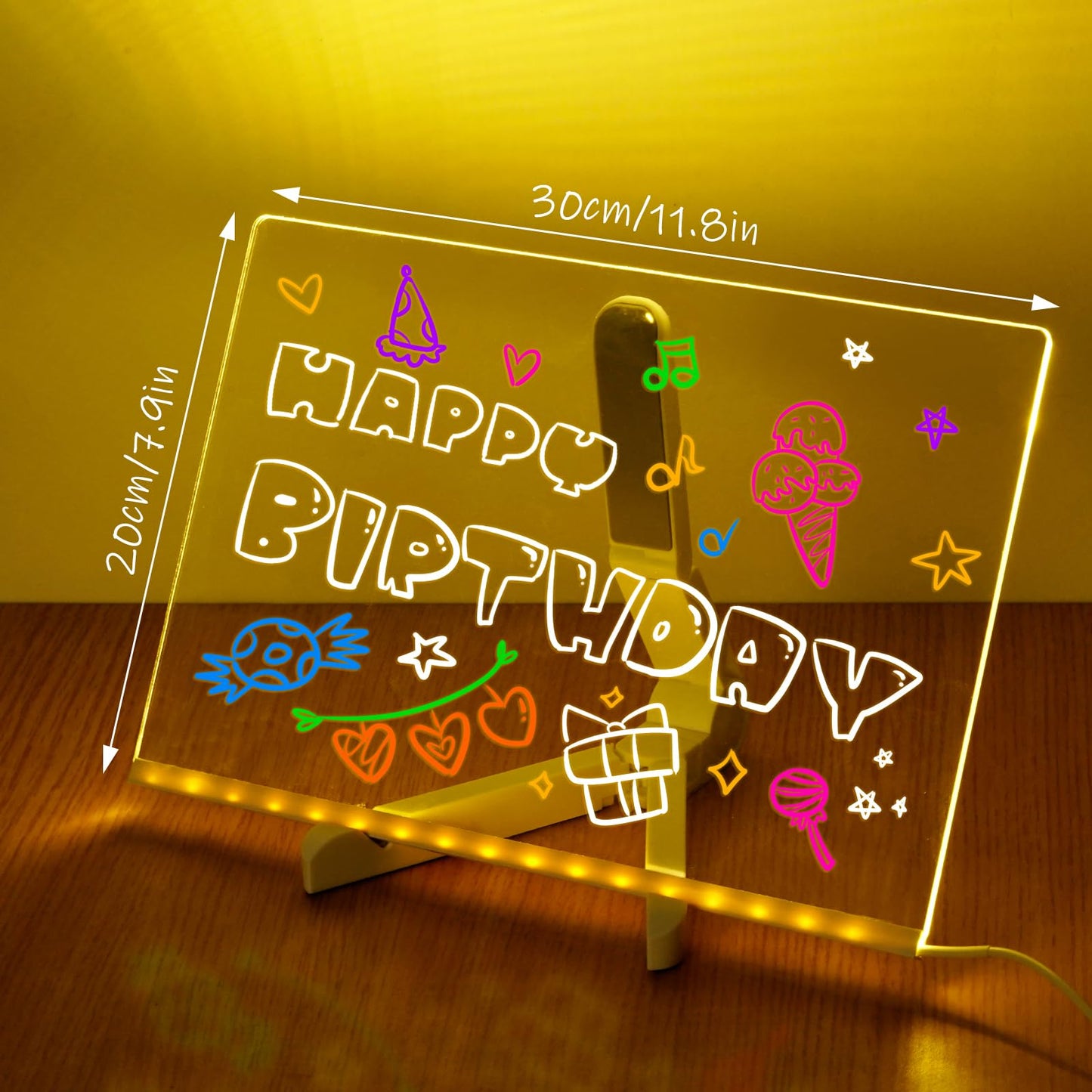 Christmas Kids Gift - LED Glow Writing Board for Creative Fun!