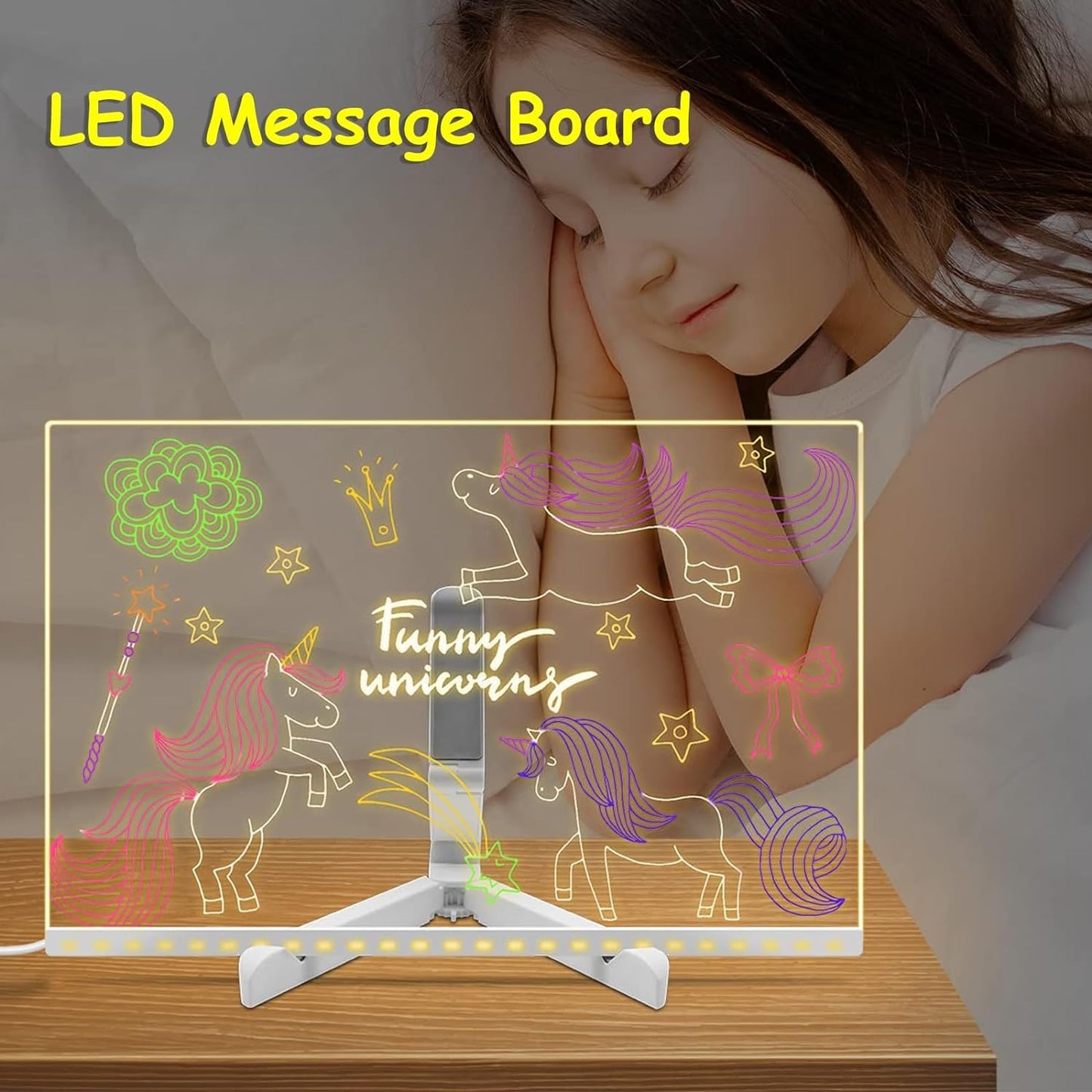 Christmas Kids Gift - LED Glow Writing Board for Creative Fun!