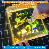 Christmas Kids Gift - LED Glow Writing Board for Creative Fun!