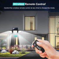 Solar Outdoor Lights 2500LM 210 LED Security Lights with Remote Control